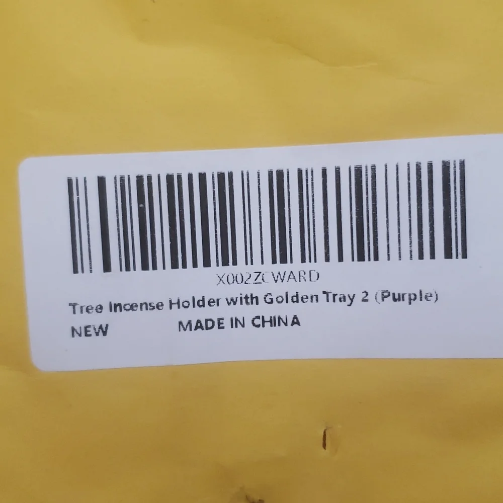 Crystal Tree Incense Holder for Sticks, Money Tree Purple - Picture 5 of 5